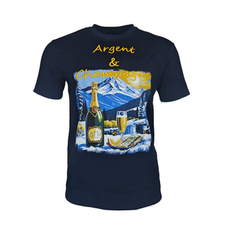 T-shirt Argent e Champagne