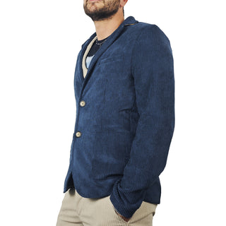 Giacca Velluto Blu