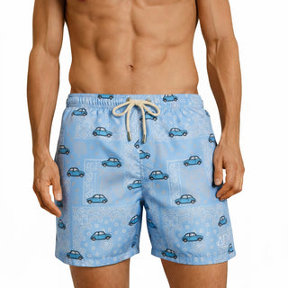 Costume mare uomo a pantaloncino AM2. Leggero, asciuga rapido e veste comodo. Stile italiano per vivere l’estate dentro e fuori dall’acqua.