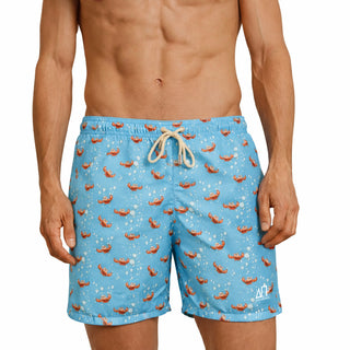 Costume mare uomo a pantaloncino AM2. Leggero, asciuga rapido e veste comodo. Stile italiano per vivere l’estate dentro e fuori dall’acqua.