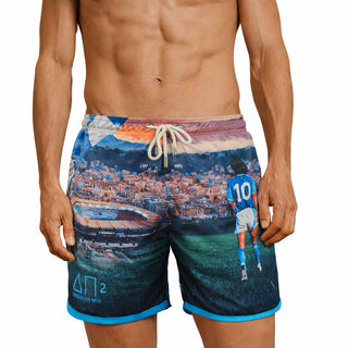 Costume mare uomo a pantaloncino AM2. Leggero, asciuga rapido e veste comodo. Stile italiano per vivere l’estate dentro e fuori dall’acqua.