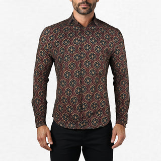 Camicia Oriente Bordeaux