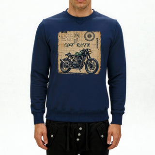 Felpa uomo AM2 in cotone premium con stampa originale e inchiostri eco sostenibili. Qualità Superior, Made in Italy, per uno stile unico e duraturo