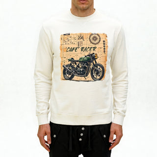 Felpa uomo AM2 in cotone premium con stampa originale e inchiostri eco sostenibili. Qualità Superior, Made in Italy, per uno stile unico e duraturo