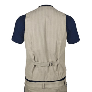 Gilet Velluto Beige