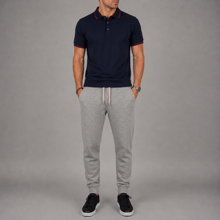 Pantalón de chándal gris jaspeado