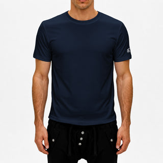 Camiseta de cuello redondo Pure Azul
