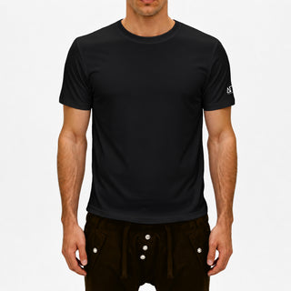 Camiseta de cuello redondo Pure Negra