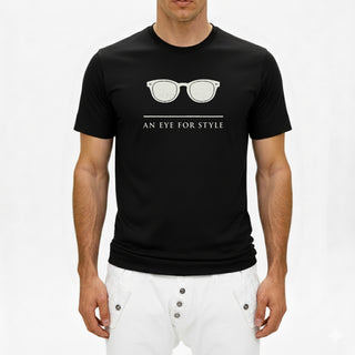 T-shirt uomo in cotone premium con stampa- AM2 Absolute Mess